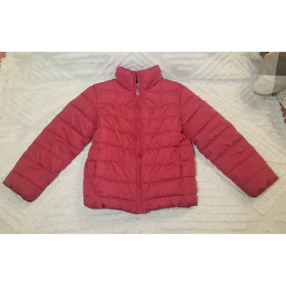 The Children's Place Girls' Puffer Jacket Snow Winter Pink Coat Small ( 5 / 6 )
